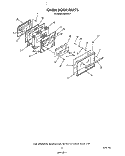 OVEN DOOR Diagram and Parts List for N9157L1  Roper Range