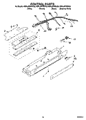 CONTROL PARTS Diagram and Parts List for KSRL25FRBT00  KitchenAid Refrigerator