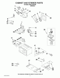 CABINET AND STIRRER PARTS Diagram and Parts List for KBHS179SSS06  KitchenAid Microwave
