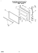 FREEZER DOOR Diagram and Parts List for ET18ZKXDW00  Whirlpool Refrigerator