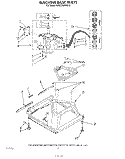 MACHINE BASE Diagram and Parts List for KAWE560WAL0  Whirlpool Washer
