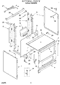 EXTERNAL, LIT/OPTIONAL Diagram and Parts List for SGC355XX3  Roper Range