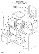 OVEN PARTS Diagram and Parts List for YGY398LXPQ00  Whirlpool Range