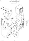 CONTAINER Diagram and Parts List for KUCS181T1  KitchenAid Trash Compactor