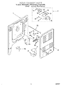 REAR CHASSIS Diagram and Parts List for KERC600GBS0  KitchenAid Range