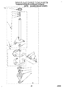BRAKE AND DRIVE TUBE Diagram and Parts List for CAE2792AG0  Whirlpool Washer