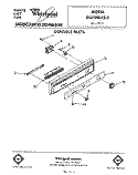 CONSOLE Diagram and Parts List for DU7200XS5  Whirlpool Dishwasher