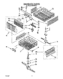 DISHRACK, LIT/OPTIONAL Diagram and Parts List for DU9750XY1  Whirlpool Dishwasher