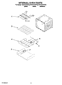 INTERNAL OVEN PARTS Diagram and Parts List for KESK901SBL02  KitchenAid Range