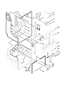 Liner Parts Diagram and Parts List for 10679473410  Kenmore Refrigerator