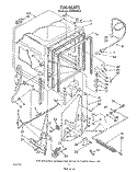 TUB , LITERATURE AND OPTIONAL Diagram and Parts List for DU9400XT4  Whirlpool Dishwasher