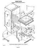 LINER Diagram and Parts List for ET12PCXRWR0  Whirlpool Refrigerator