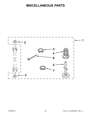 11 - MISCELLANEOUS PARTS Diagram and Parts List for YLTE5243DQB  Whirlpool Washer Dryer Combo