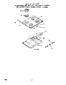Main Top Diagram and Parts List for 1213*3A  Roper Range