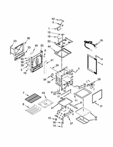 Chassis Parts Diagram and Parts List for IGL730CS0  Whirlpool Range