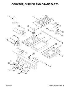 Part Location Diagram of W10763501 Whirlpool HARNS-WIRE