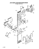 AIR FLOW AND RESERVOIR Diagram and Parts List for 4KSRF36DTX2  KitchenAid Refrigerator