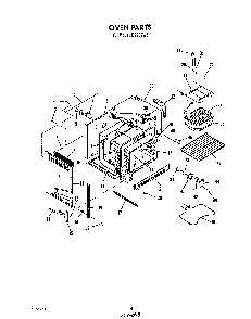 Oven Diagram and Parts List for D9757*6  Roper Range