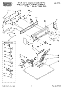 TOP AND CONSOLE, LIT/OPTIONAL Diagram and Parts List for RGX5635EW3  Roper Dryer