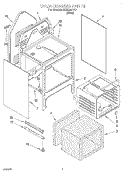 OVEN CHASSIS Diagram and Parts List for REE33000  Roper Range