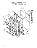 REFRIGERATOR DOOR, LIT/OPTIONAL Diagram and Parts List for ET18PKXZW00  Whirlpool Refrigerator