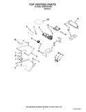 TOP VENTING PARTS Diagram and Parts List for KDRU783VSS03  KitchenAid Range
