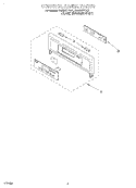 CONTROL PANEL, LITERATURE Diagram and Parts List for RBS307PDQ1  Whirlpool Wall Oven