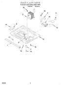 BASE PLATE Diagram and Parts List for GM8131XEQ0  Whirlpool Wall Oven