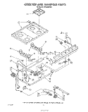 COOK TOP AND MANIFOLD , LITERATURE Diagram and Parts List for SF302EERW0  Whirlpool Range