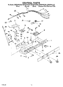 CONTROL Diagram and Parts List for GS2SHAXLS03  Whirlpool Refrigerator