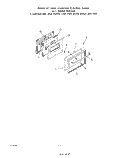 OVEN DOOR Diagram and Parts List for 2265W0A  Roper Range