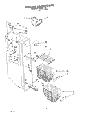 FREEZER LINER Diagram and Parts List for GD22SFXHS05  Whirlpool Refrigerator
