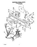 CONTROL PANEL, LITERATURE/OPTIONAL Diagram and Parts List for 4KUDC220T5  KitchenAid Dishwasher