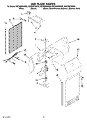 AIR FLOW PARTS Diagram and Parts List for KSCS23FSBT03  KitchenAid Refrigerator