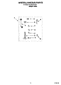 MISCELLANEOUS  PARTS, OPTIONAL PARTS (NOT INCLUDED) Diagram and Parts List for 3XLSQ7533JQ3  Whirlpool Washer