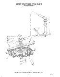 UPPER WASH AND RINSE Diagram and Parts List for 4KUDS220T1  KitchenAid Dishwasher