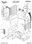 UNIT, LITERATURE Diagram and Parts List for 4CACM23DD1  Whirlpool Air Conditioner