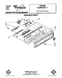 CONSOLE Diagram and Parts List for DU8900XT1  Whirlpool Dishwasher