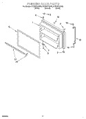 FREEZER DOOR, OPTIONAL Diagram and Parts List for GT22DKXJB00  Whirlpool Refrigerator
