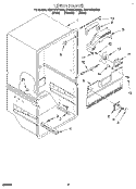 LINER Diagram and Parts List for EB21DKXDB00  Whirlpool Refrigerator