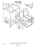 OVEN (CONTINUED) Diagram and Parts List for RJE385PW1  Whirlpool Range