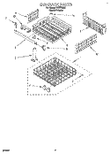 DISHRACK Diagram and Parts List for WU5755B0  Roper Dishwasher