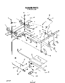 Burner Diagram and Parts List for H6358*1  Roper Range