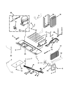 Unit Parts Diagram and Parts List for WRS973CIDM00  Whirlpool Refrigerator