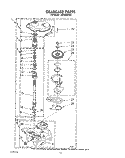 GEARCASE Diagram and Parts List for LA5300XPW4  Whirlpool Washer