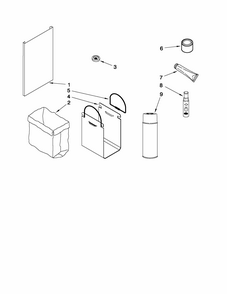 Accessory Parts Diagram and Parts List for 66514724111  Kenmore Trash Compactor