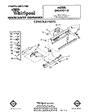 CONSOLE Diagram and Parts List for SHU55010  Whirlpool Dishwasher