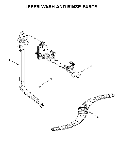 Upper wash and rinse parts Diagram and Parts List for 66514502N020  Kenmore Dishwasher