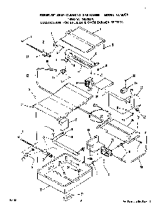 Broiler And Oven Burner Diagram and Parts List for 1456*0A  Roper Range