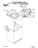 TOP AND CABINET, LIT/OPTIONAL Diagram and Parts List for LLV8245AG0  Whirlpool Washer